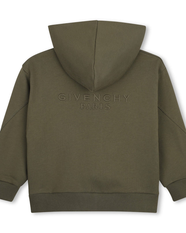 Kids Atelier Givenchy Olive Green Fleece Sweatshirt