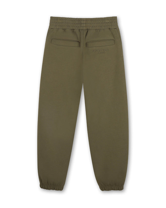 Kids Atelier Givenchy Olive Organic Cotton Sweatpants