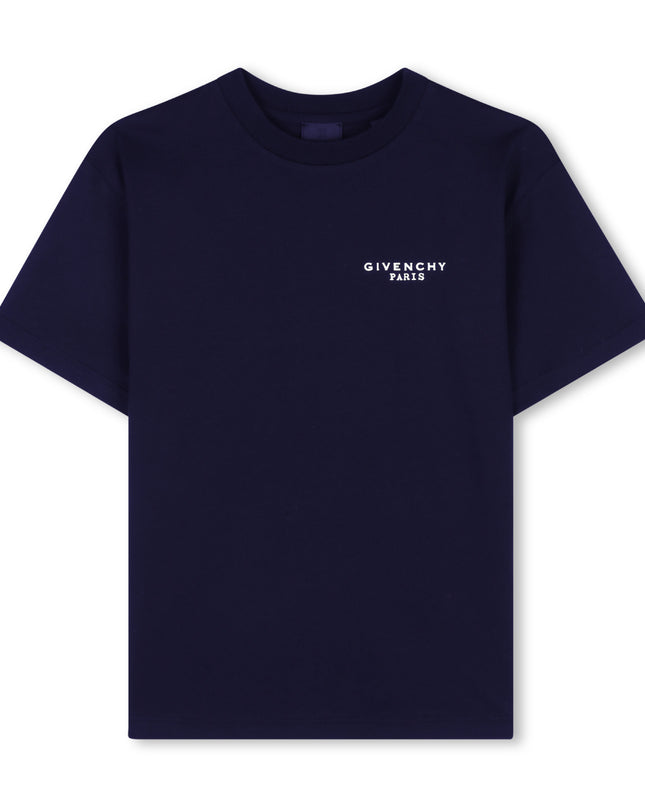 Kids Atelier Givenchy Navy Logo Tee