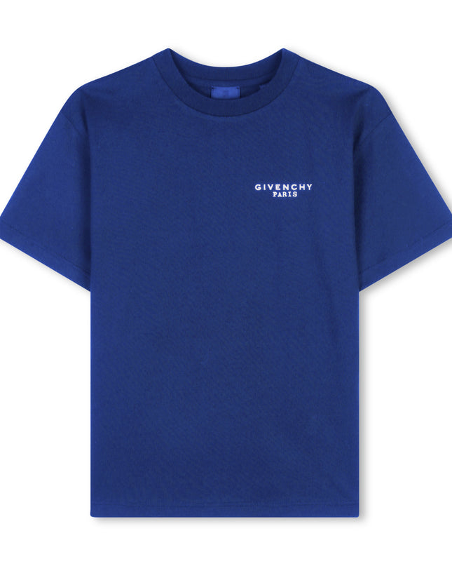 Kids Atelier Givenchy Electric Blue Logo Tee