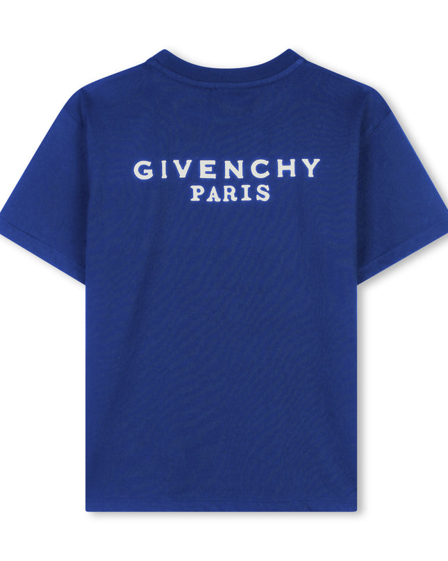 Kids Atelier Givenchy Electric Blue Logo Tee