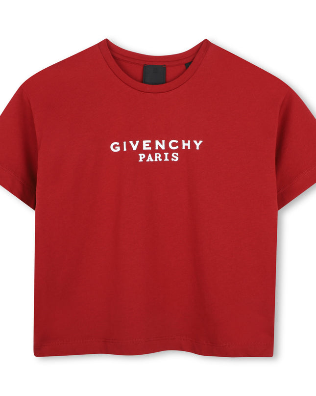 Kids Atelier Givenchy Dark Red Organic Cotton Tee
