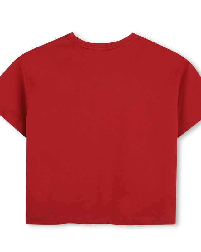 Kids Atelier Givenchy Dark Red Organic Cotton Tee