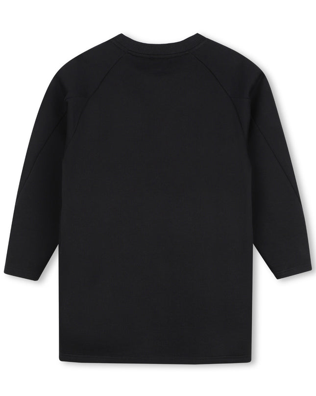 Kids Atelier Givenchy Black Logo Fleece Dress