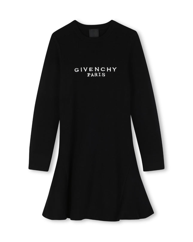 Kids Atelier Givenchy Black Milano Knit Dress