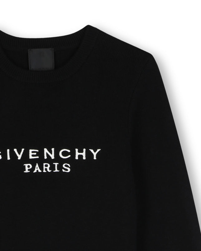 Kids Atelier Givenchy Black Milano Knit Dress