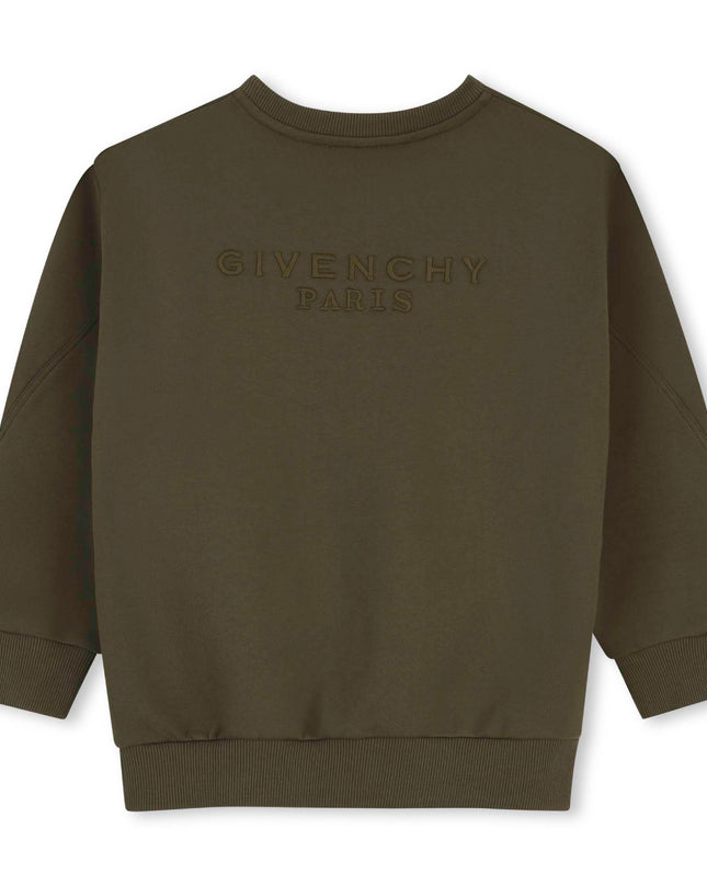 Kids Atelier Givenchy Olive Green Fleece Sweatshirt