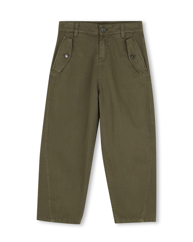 Kids Atelier Givenchy Olive Twill Givenchy Pants