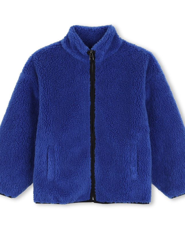 Kids Atelier Givenchy Blue Faux Shearling Jacket