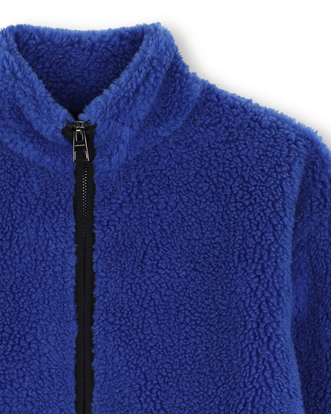 Kids Atelier Givenchy Blue Faux Shearling Jacket