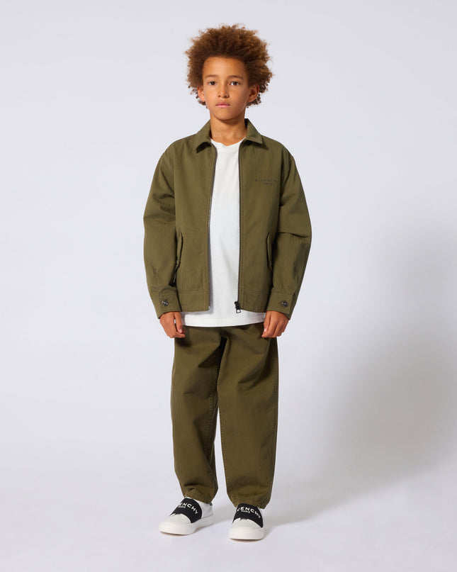 Kids Atelier Givenchy Olive Twill Givenchy Jacket