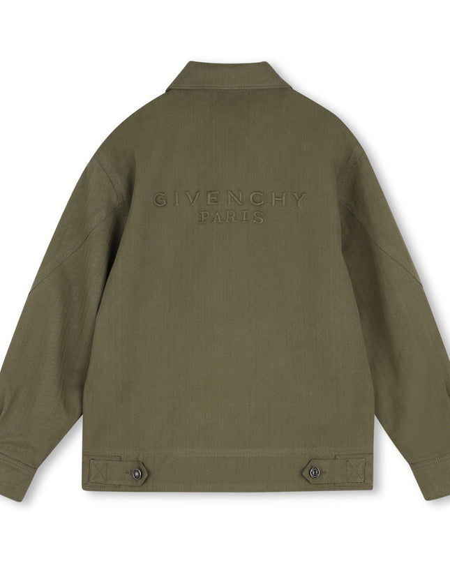 Kids Atelier Givenchy Olive Twill Givenchy Jacket