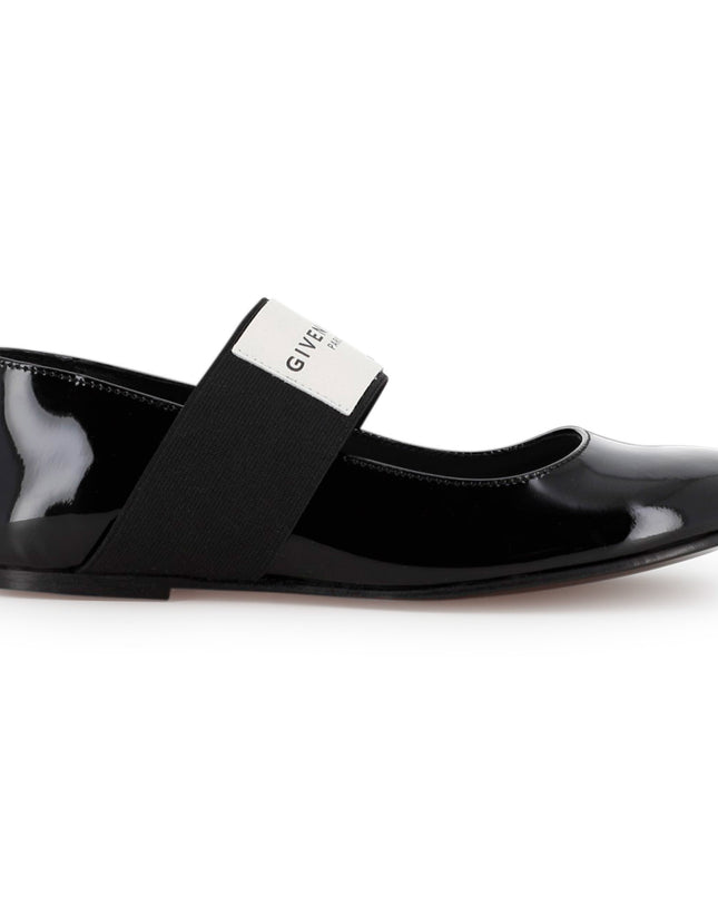Kids Atelier Givenchy Black Patent Leather Ballerinas