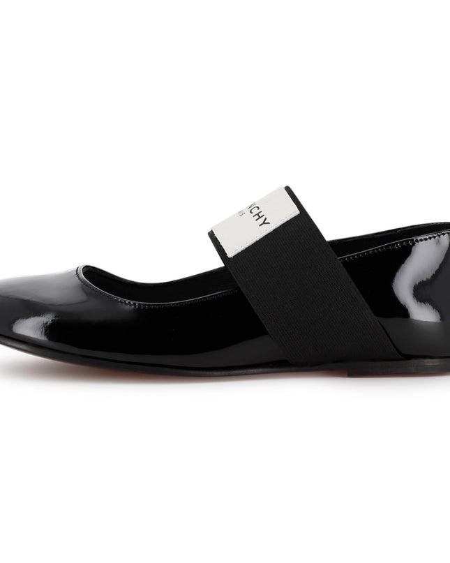 Kids Atelier Givenchy Black Patent Leather Ballerinas