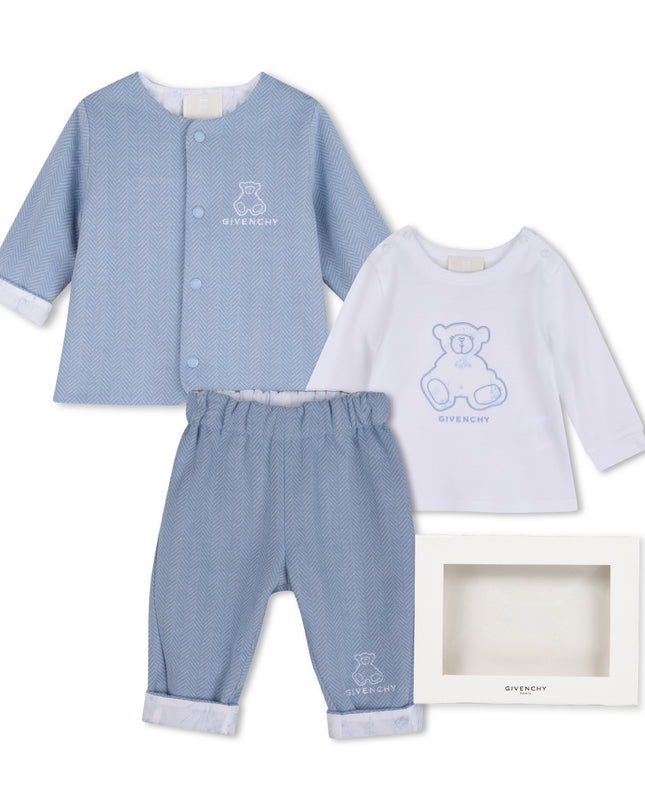 Kids Atelier Givenchy Blue Teddy Bear Gift Set
