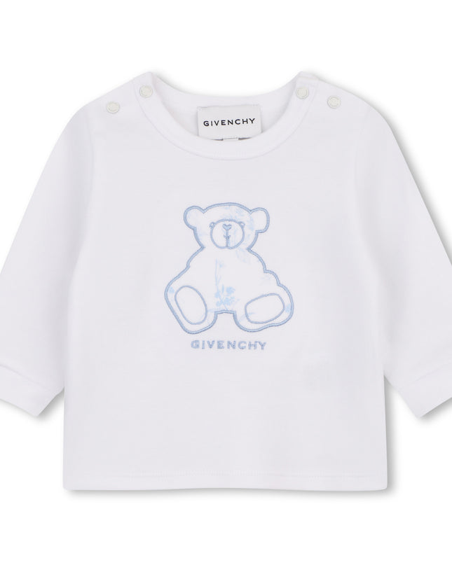 Kids Atelier Givenchy Blue Teddy Bear Overall Set