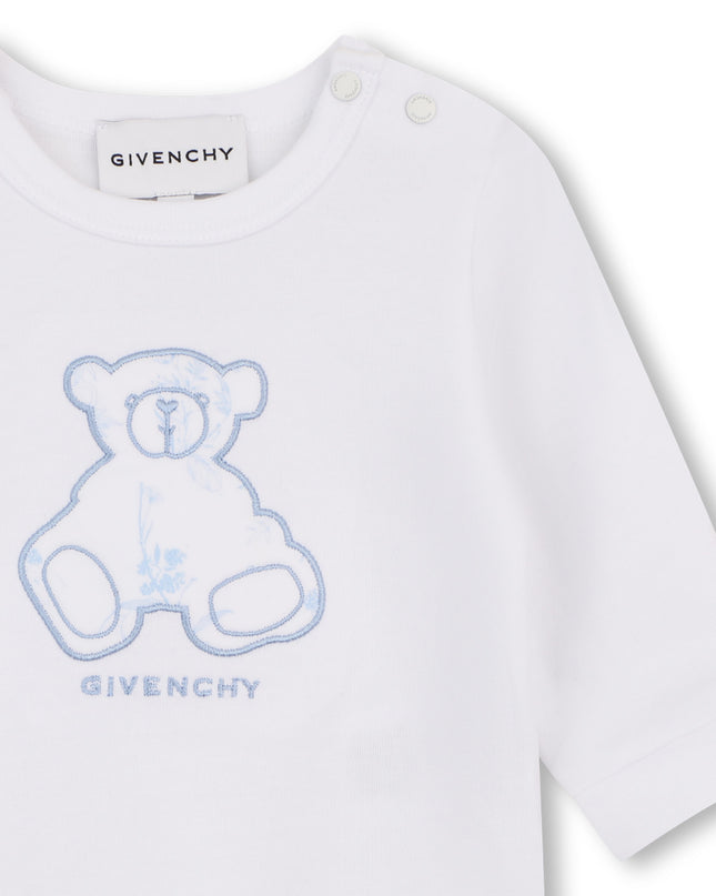 Kids Atelier Givenchy Blue Teddy Bear Overall Set