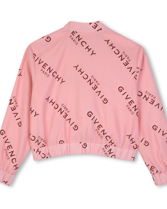 Kids Atelier Givenchy Pink Logo Print Short Set