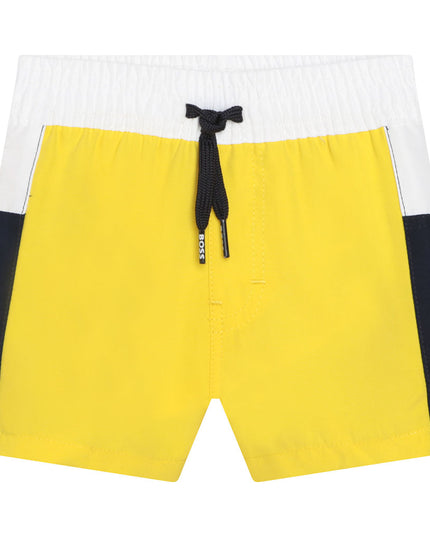 BOSS-BB-YELLOW-SWIM SHORTS-J04440-535