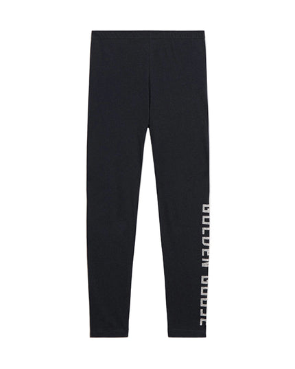 kids atelier golden goose Black Logo Leggings
