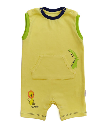 Andy Wawa-YELLOW-BABY OVERALLS ROMPER CUTE CROCODILE-AC22527
