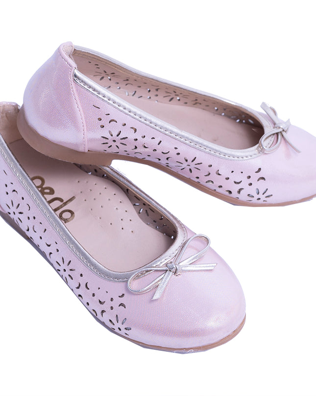 PERLA-V11F-PINK-PERFORATED FLATS