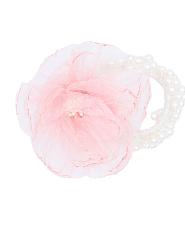 mimi tutu-MTPCS25004-Tulle Flower Scrunchie