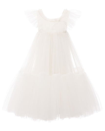 Tulleen-T-2201-White-Beckwith Ruffle Dress