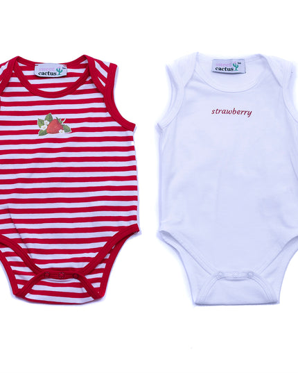 Sweet Cactus-51009-Strawberry-Sleeveless-Onsie