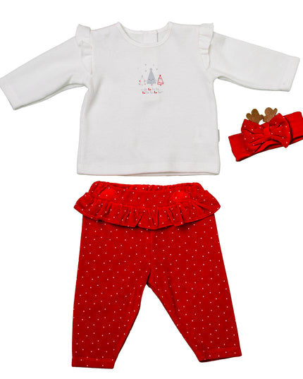 Andywawa-AC24434-WHITE/RED-3 PCS SET