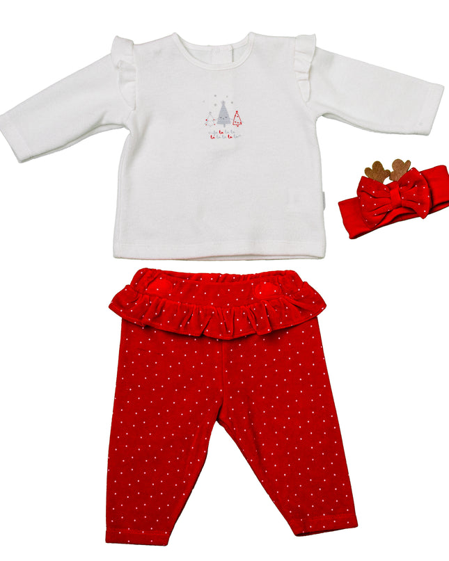 Andywawa-AC24434-WHITE/RED-3 PCS SET