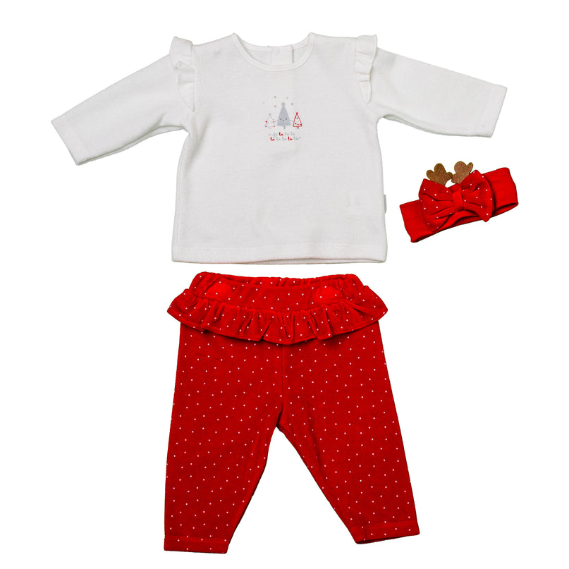 Andywawa-AC24434-WHITE/RED-3 PCS SET