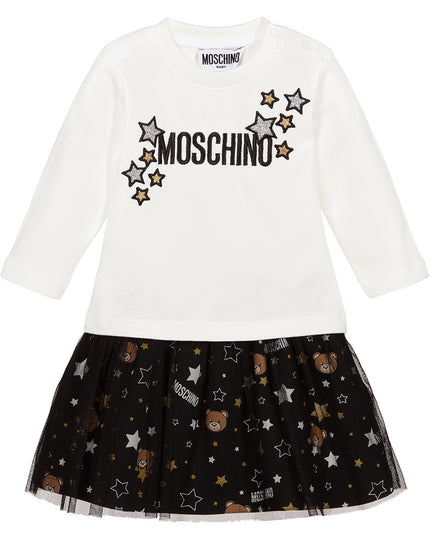 MOSCHINO-T-SHIRT & SKIRT SET-MDK01Z-LDB70-83409-BLACK TOY