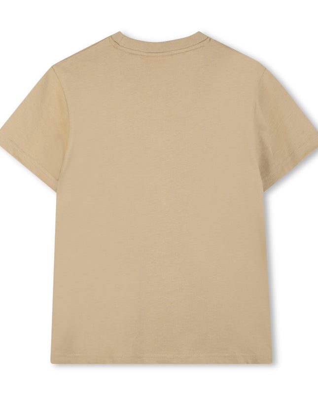 Kids Atelier Hugo Stone Regular-fit T-shirt in Cotton with Red Logo