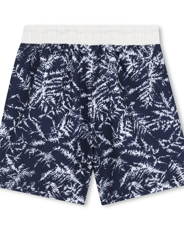Kids Atelier Hugo Navy All-Over Print Boys´ Swim Shorts