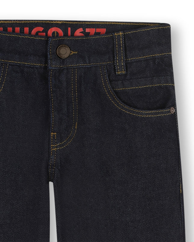 Kids Atelier Hugo Regular Jeans Rinse Wash-Denim Trousers