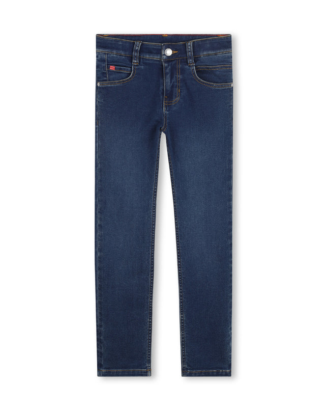 Kids Atelier Hugo Dark Blue Brush-Denim Jeans