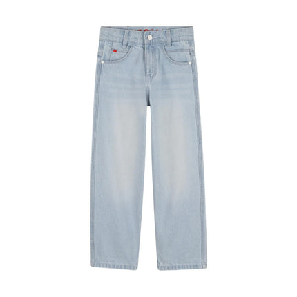 kids atelier hugo Blue Five-Pocket Trousers