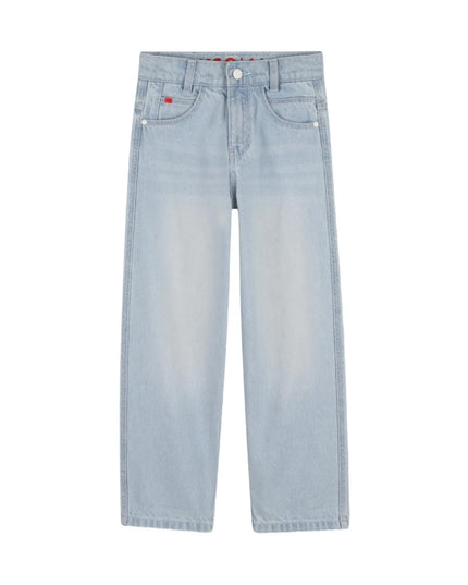 kids atelier hugo Blue Five-Pocket Trousers