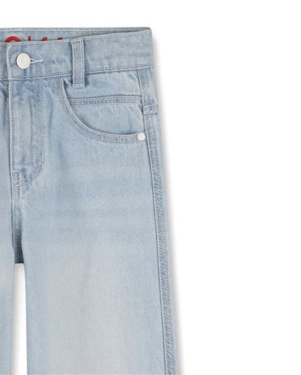 kids atelier hugo Blue Five-Pocket Trousers