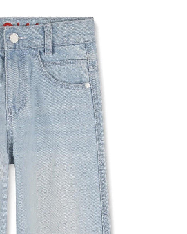kids atelier hugo Blue Five-Pocket Trousers