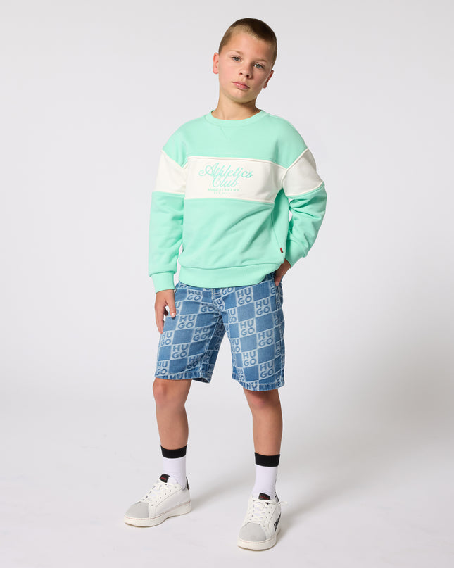 Kids Atelier Hugo Denim shorts for Boy with logo