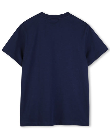 Kids Atelier Hugo Boys Navy Mini Me White Logo T-Shirt