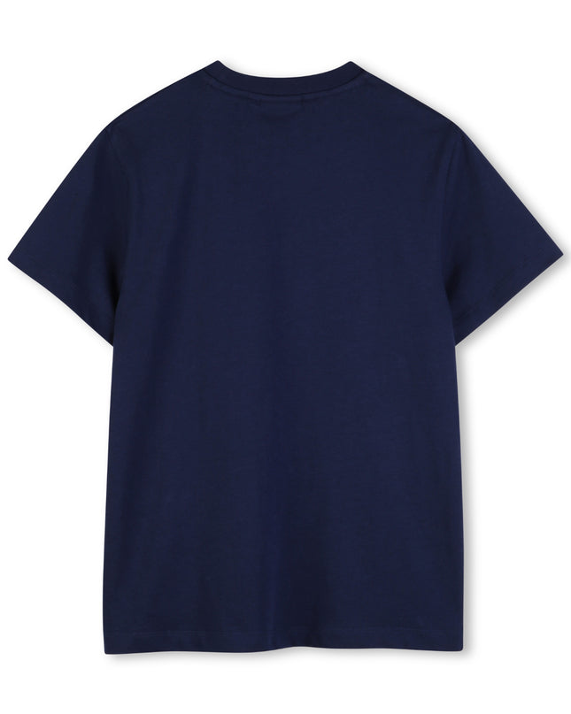 Kids Atelier Hugo Boys Navy Mini Me White Logo T-Shirt