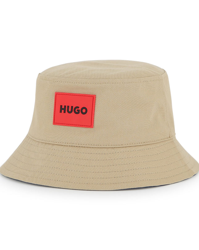 Kids Atelier Hugo Navy Reversible Bucket Hat