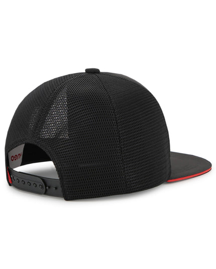 Kids Atelier Hugo Black Mesh Cap with Adjustable Strap