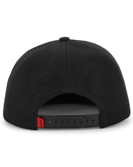 Kids Atelier Hugo Black Mesh Cap with Adjustable Strap