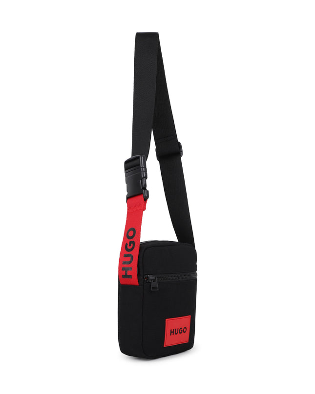 Kids Atelier Hugo Black Cross Bag Hugo Logo