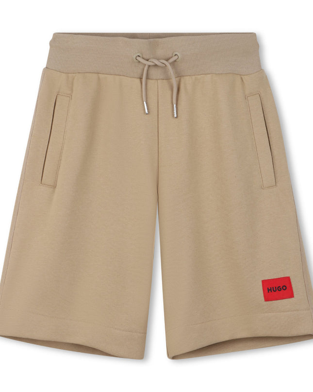 Kids Atelier Hugo Boys Beige Logo Shorts