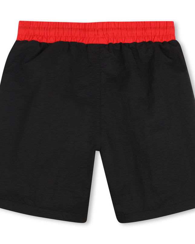 Kids Atelier Hugo Boys Black Logo Swimshorts  